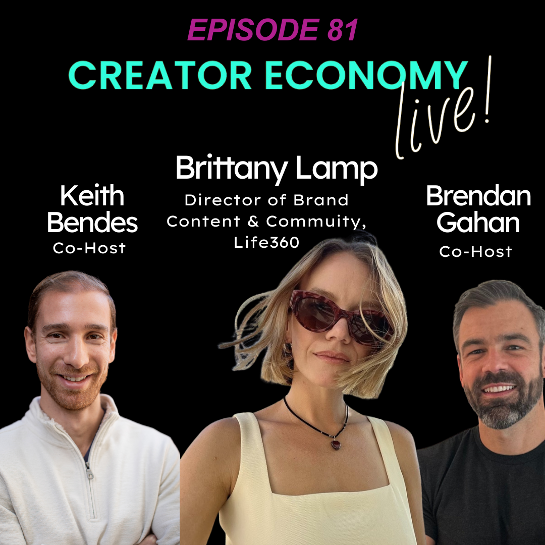 An image of our hosts Keith Bendes and Brendan Gahan, and their guest for the episode Brittany Lamp