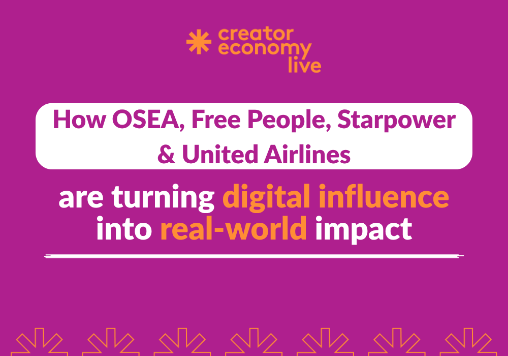 An image of the blog title: How OSEA, Free People, Starpower & United Airlines Are Turning Digital Influence Into Real-World Impact